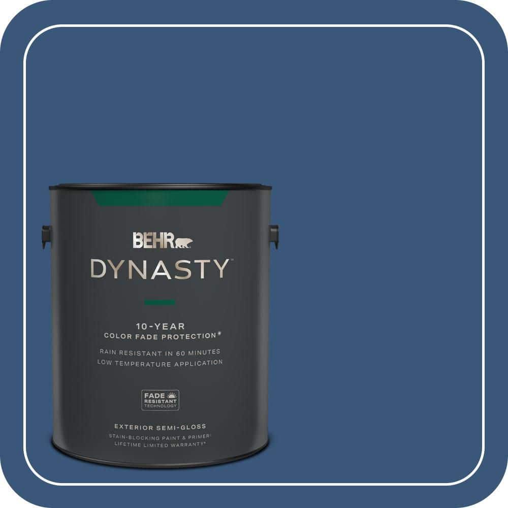 BEHR DYNASTY 1 gal. #590D-7 Star Spangled Semi-Gloss Exterior Stain-Blocking Paint & Primer