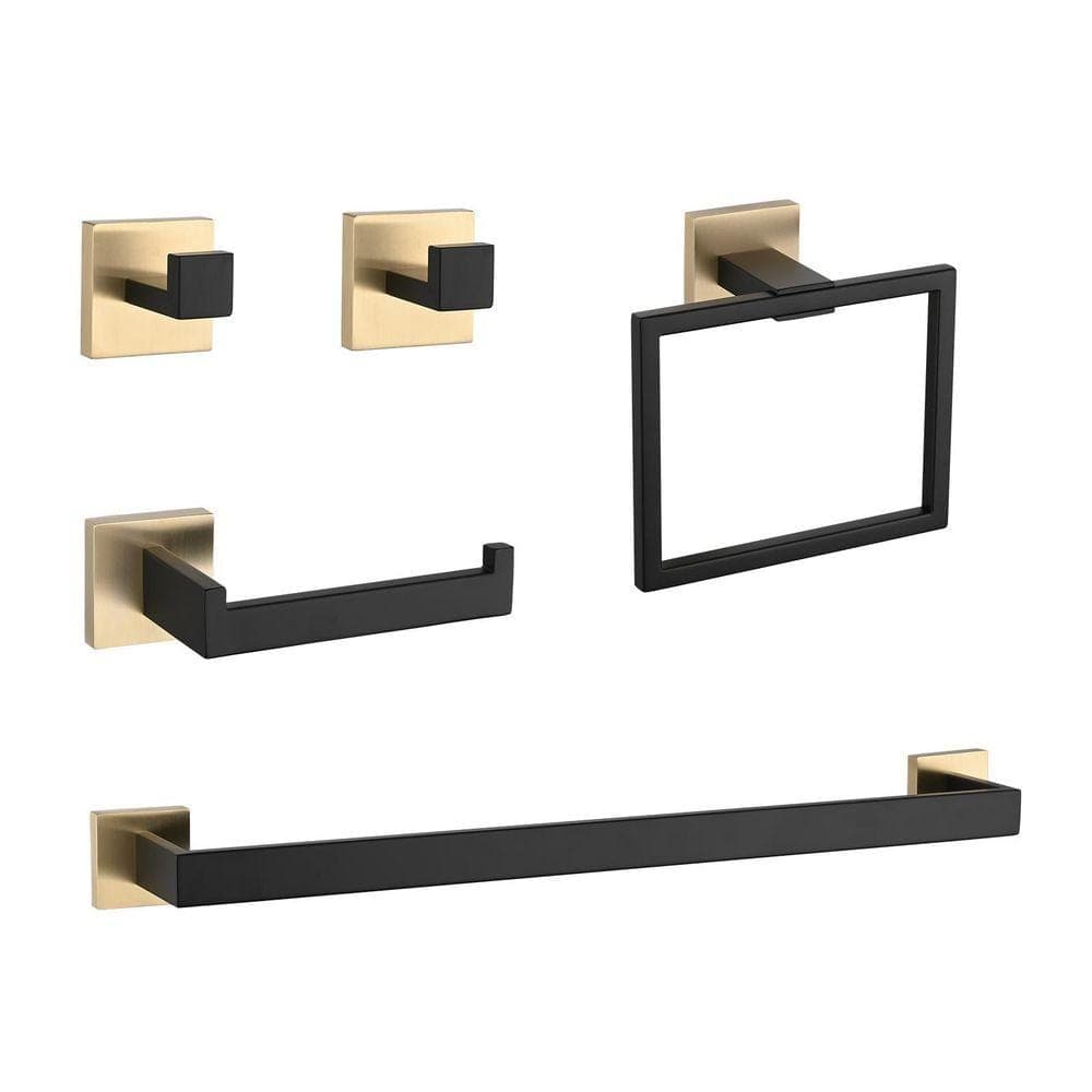 SANFANGIE SSW 5-Piece Bath Hardware Set with Mounting Hardware (1)