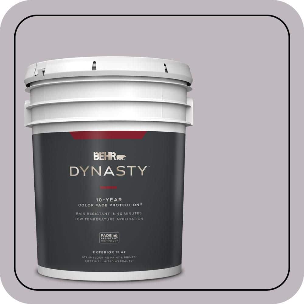 BEHR DYNASTY 5 gal. #N570-2 Standing Ovation Flat Exterior Stain-Blocking Paint & Primer