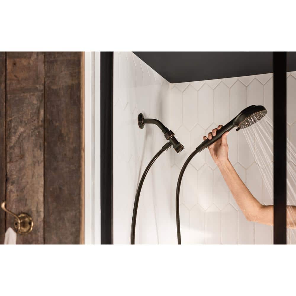 MOEN HydroEnergetix 8-Spray 1.75 GPM 4.75 in. Wall Mount Handheld Shower Head in Mediterranean Bronze (3)