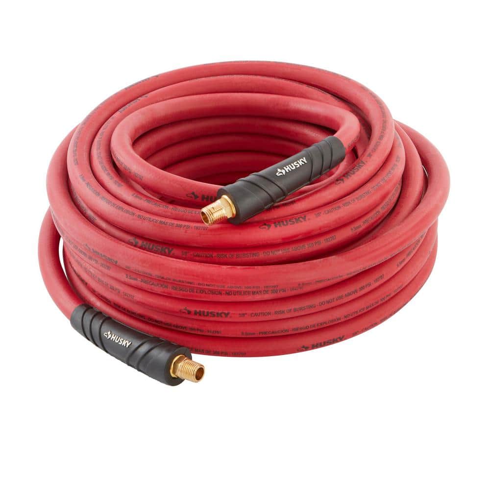 Husky 3/8 in. x 50 ft. Rubber Air Hose (2)