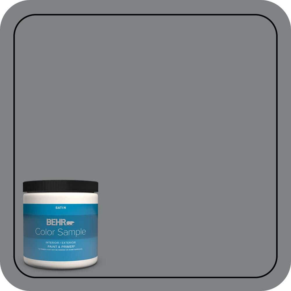 BEHR PREMIUM PLUS #PPU26-03 Legendary Gray Enamel Interior/Exterior Paint & Primer Color Sample (1)