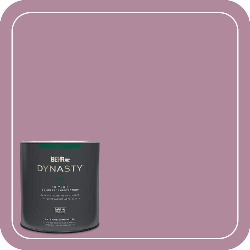 BEHR DYNASTY 1 qt. #690D-5 Winsome Rose Semi-Gloss Enamel Exterior Stain-Blocking Paint & Primer
