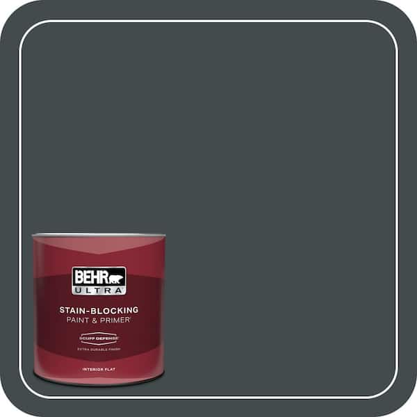 BEHR PREMIUM PLUS #730F-7 Black Sable Enamel Low Odor & Primer (2)