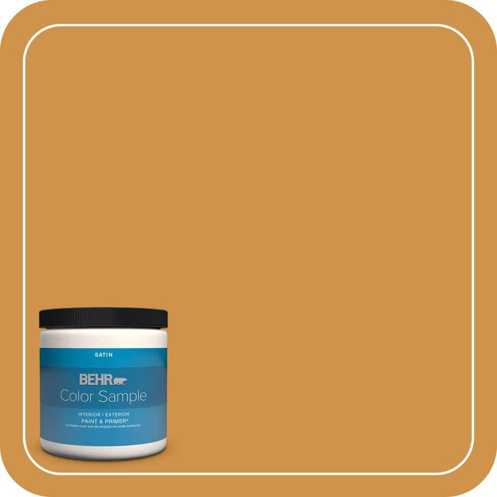 BEHR PREMIUM PLUS #M260-6 Sweet Mustard Enamel Low Odor & Primer (1)