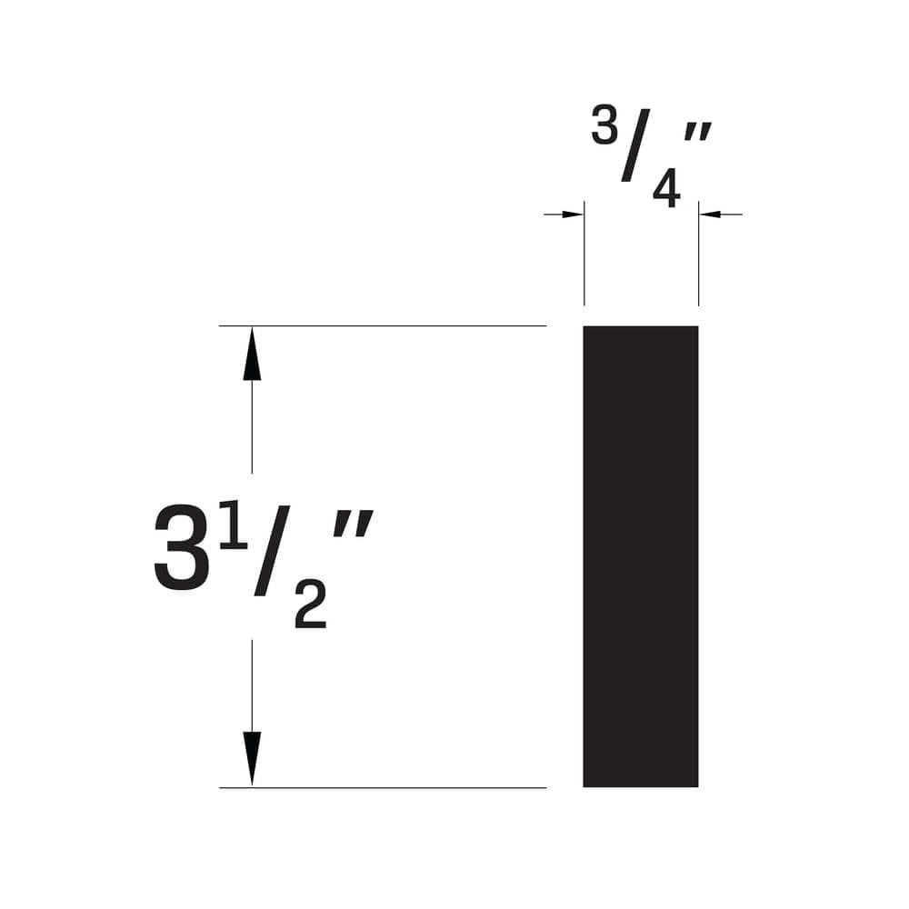 Royal Mouldings 12 ft. x 4 in. x 1 in. Vinyl Trim Plank Molding (3)