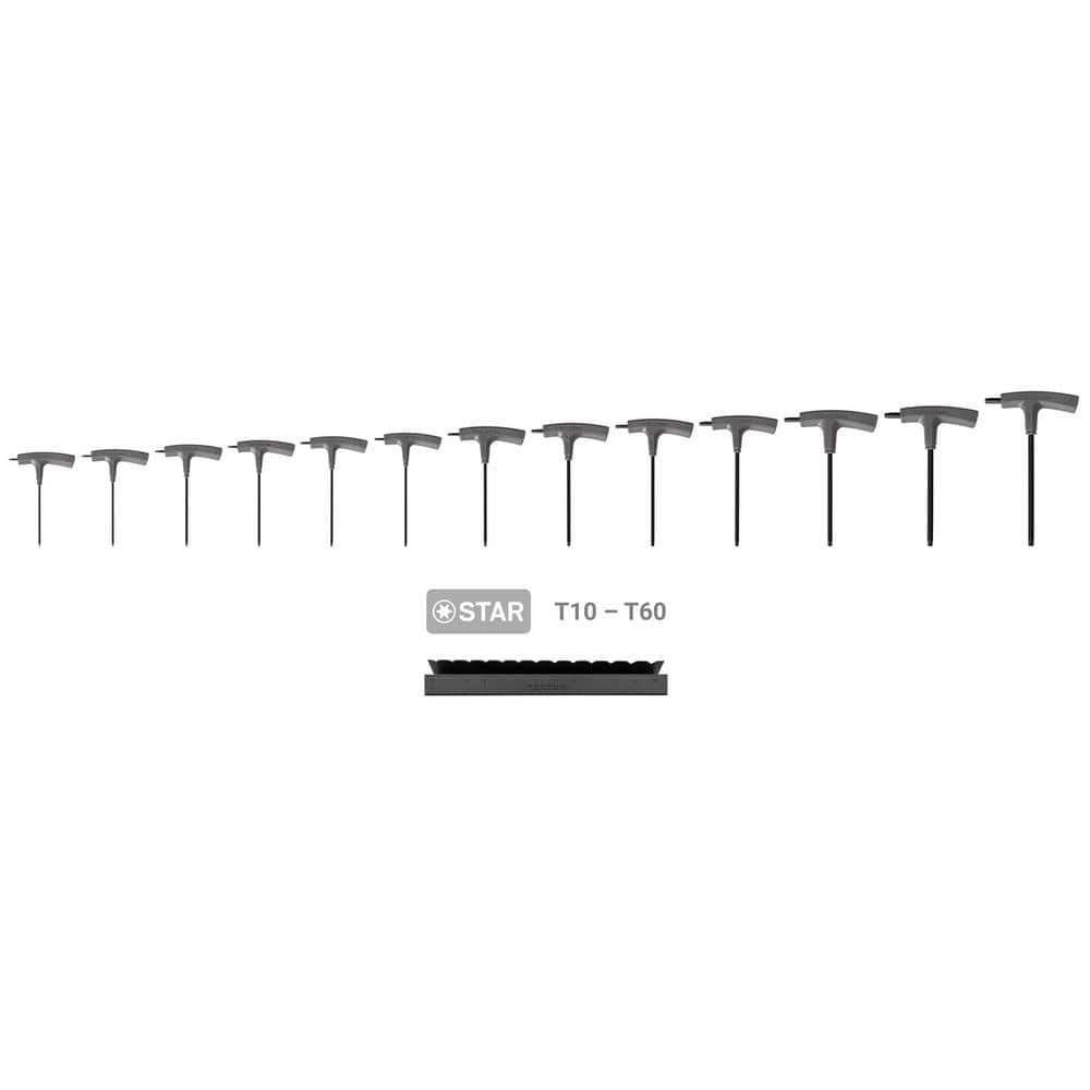TEKTON Star T-Handle Key Set with Stand, 13-Piece (T6-T50) (2)