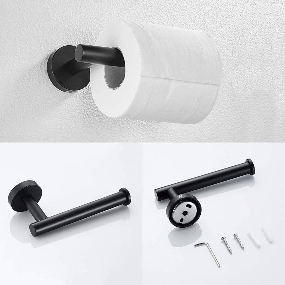 EAKYHOM 3-Piece Bath Hardware Set with Towel Bar, Toilet Paper Holder and Towel Hook (4)