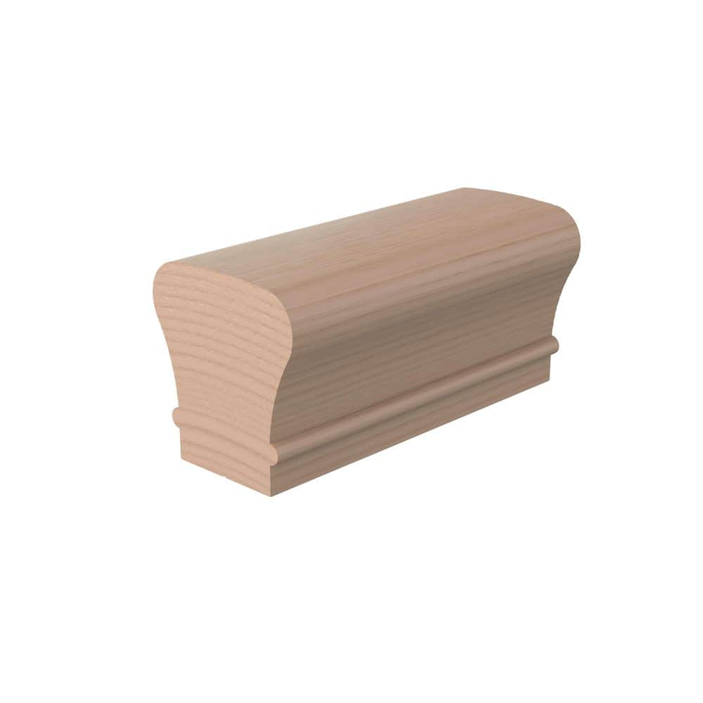 L. J. SMITH STAIR SYSTEMS 0.375 in. D x 2.25 in. W x 144 in. L Unfinished Maple Wood Straight Handrail (1)