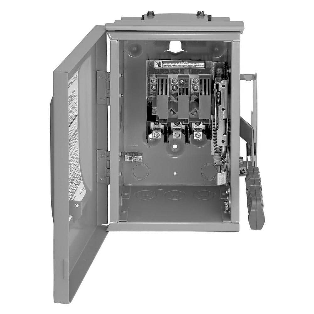 Siemens Heavy Duty 30 Amp 600-Volt 3-Pole Outdoor Non-Fusible DC Photovoltaic Rated Safety Switch (3)