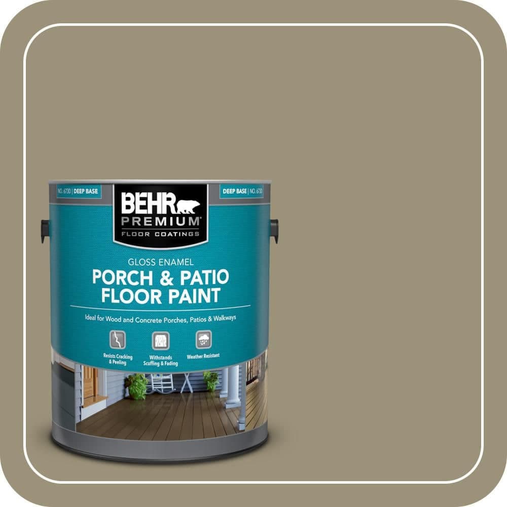 BEHR PREMIUM 1 gal. #N340-5 Grassy Savannah Gloss Enamel Interior/Exterior Porch and Patio Floor Paint