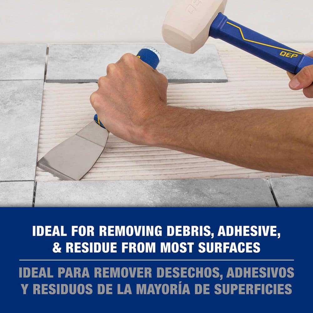 QEP 3 in. W Stainless Steel Blade Handheld Chisel Scraper and Stripper (4)