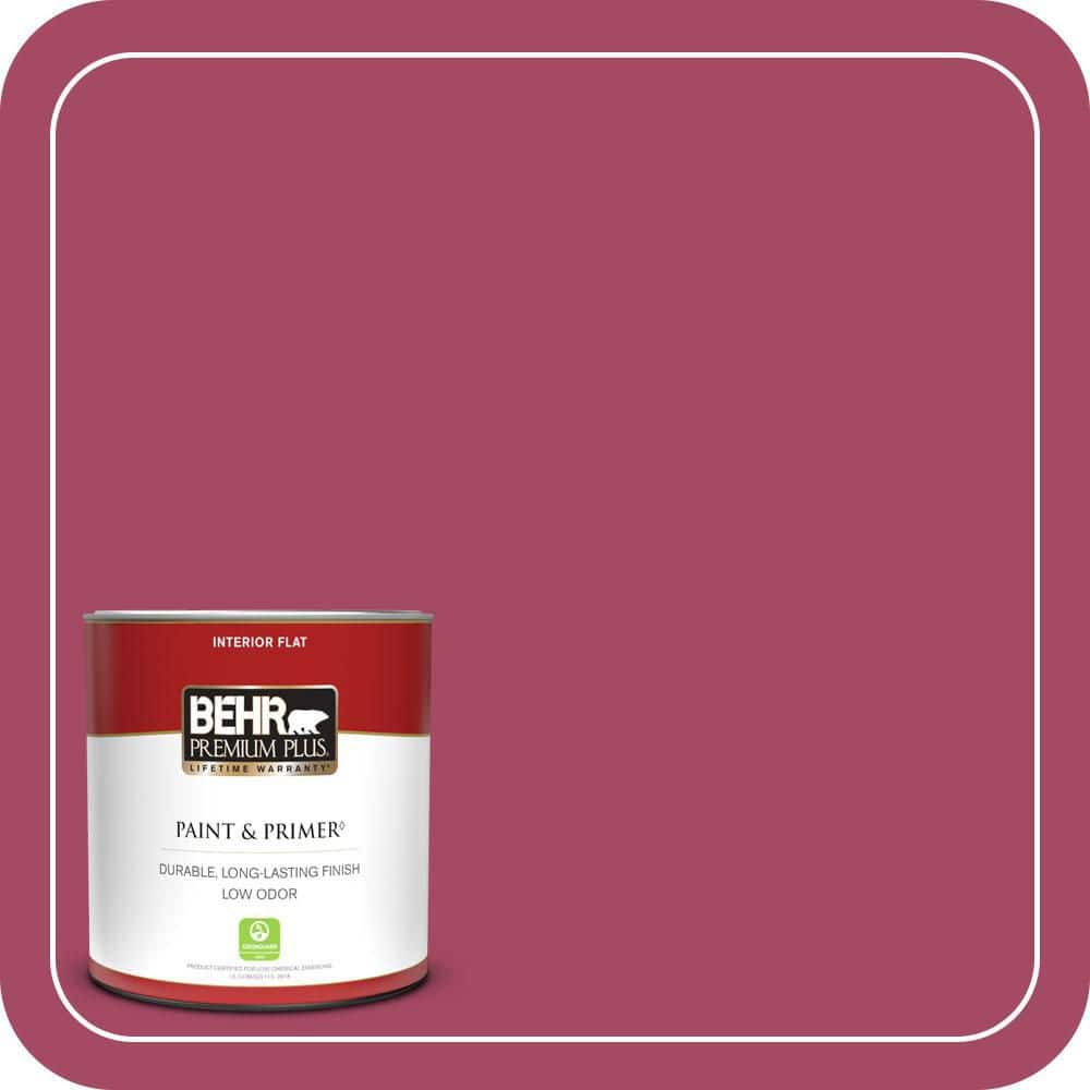 BEHR PREMIUM PLUS #120D-5 Glazed Raspberry Enamel Low Odor & Primer