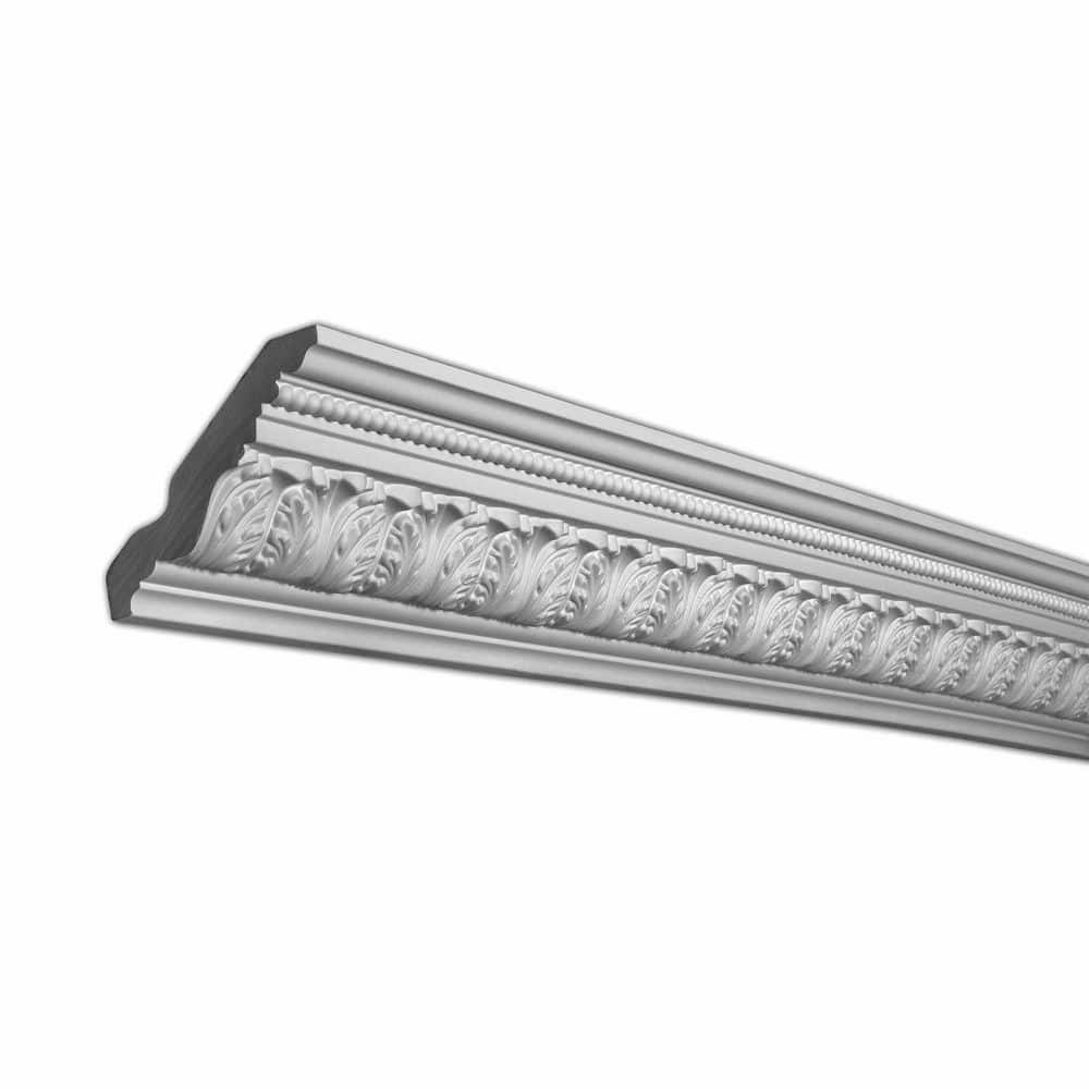 American Pro Decor 3-3/4 in. x 4-3/4 in. x 94-1/2 in. Acanthus and Dots Polyurethane Crown Moulding Pro Pack 15-1/2 LF (2-Pack) (1)
