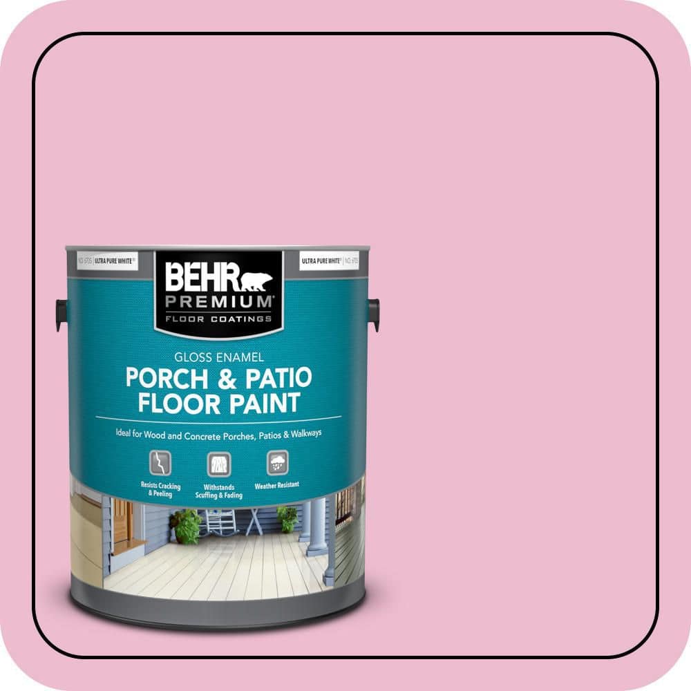 BEHR PREMIUM 1 gal. #P130-2A Dainty Pink Gloss Enamel Interior/Exterior Porch and Patio Floor Paint