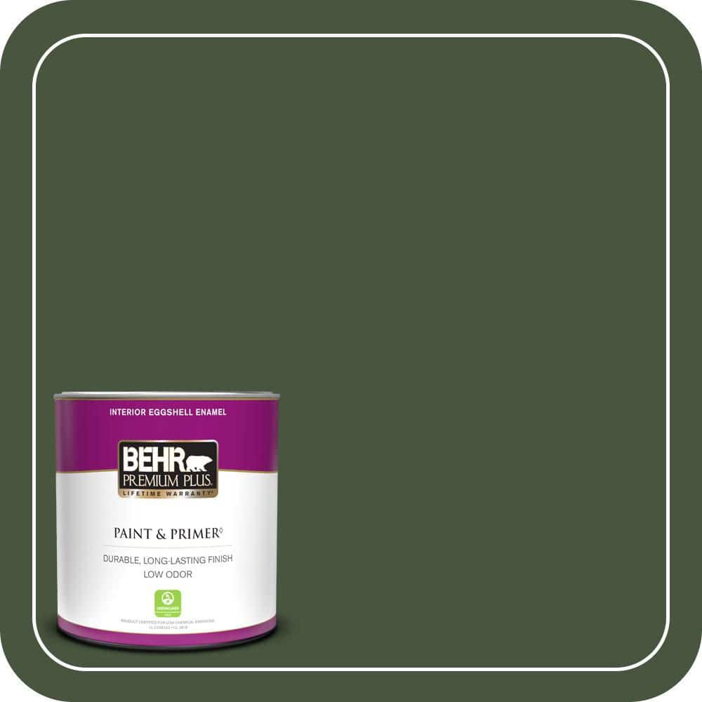 BEHR PREMIUM PLUS 1 qt. #MQ6-49 Chard Eggshell Enamel Low Odor Interior Paint & Primer