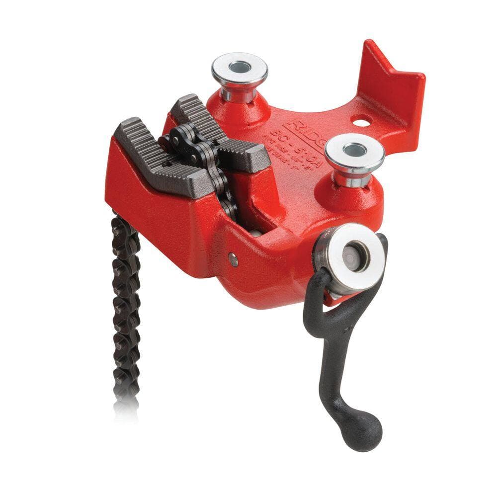 RIDGID BC510A 1/8 in. - 5 in. Top Screw Bench Chain Vise (2)
