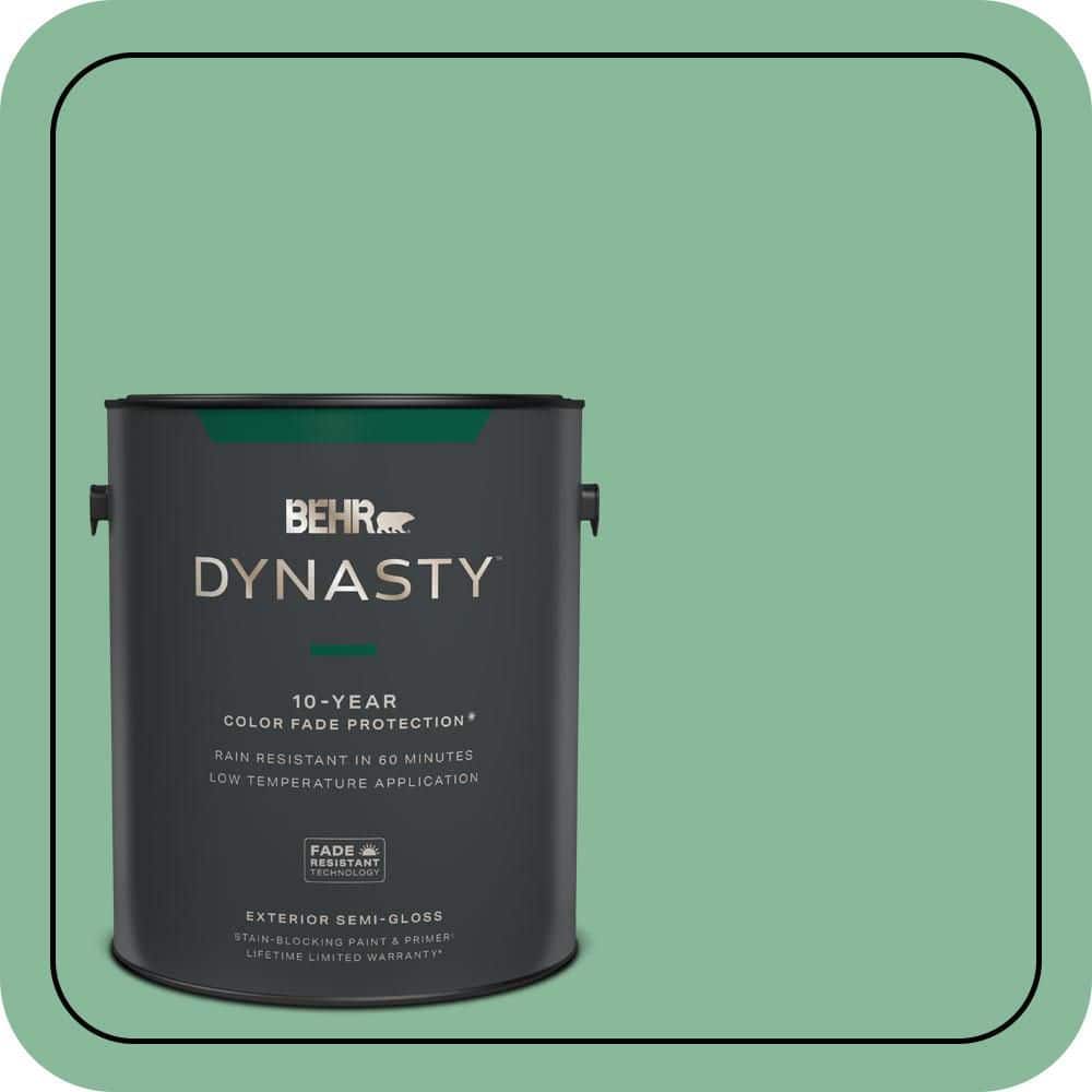 BEHR DYNASTY 1 gal. #470D-4 Garden View Semi-Gloss Enamel Exterior Stain-Blocking Paint & Primer