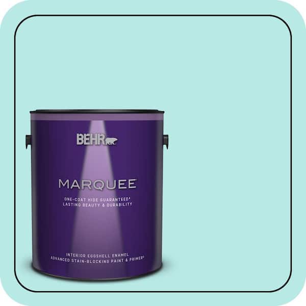 BEHR MARQUEE 1 gal. #P450-2 Tahitian Breeze Eggshell Enamel Interior Paint & Primer (2)