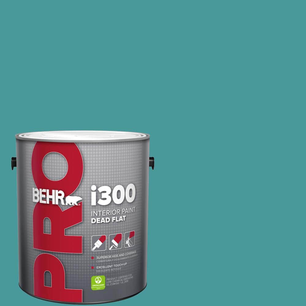 BEHR PRO 1 gal. #510D-6 Aquatic Green Dead Flat Interior Paint