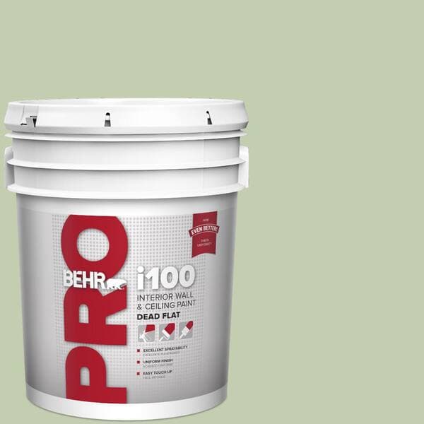 BEHR PRO 5 gal. #M380-3 Growing Season Dead Flat Interior Paint (2)