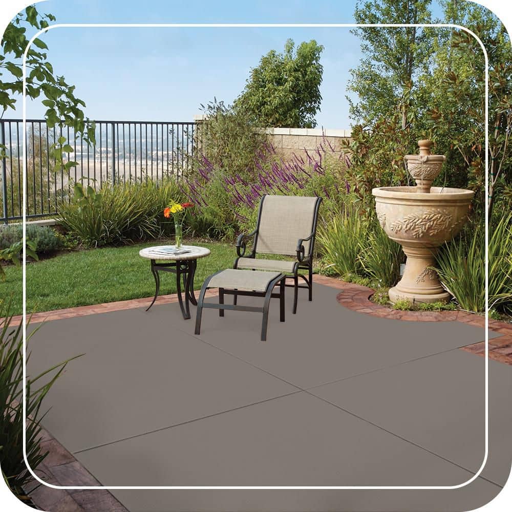 BEHR PREMIUM 1 gal. #PFC-73 Pebbled Path Solid Color Flat Interior/Exterior Concrete Stain (3)
