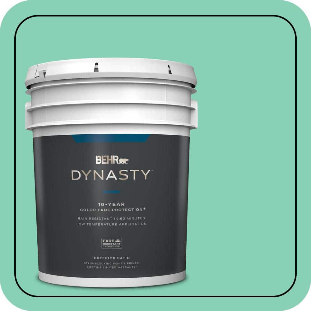 BEHR DYNASTY 5 gal. #P420-3 Tropical Trail Satin Enamel Exterior Stain-Blocking Paint & Primer
