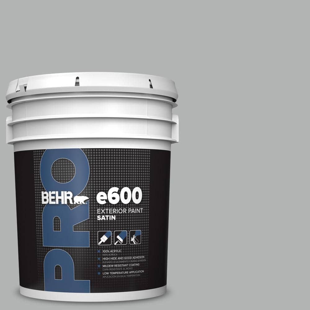 BEHR PRO 5 gal. #PPU26-08 Silverstone Satin Enamel Exterior Paint
