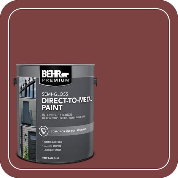 BEHR PREMIUM 1 gal. #HDC-CL-11 January Garnet Semi-Gloss Direct to Metal Interior/Exterior Paint (2)
