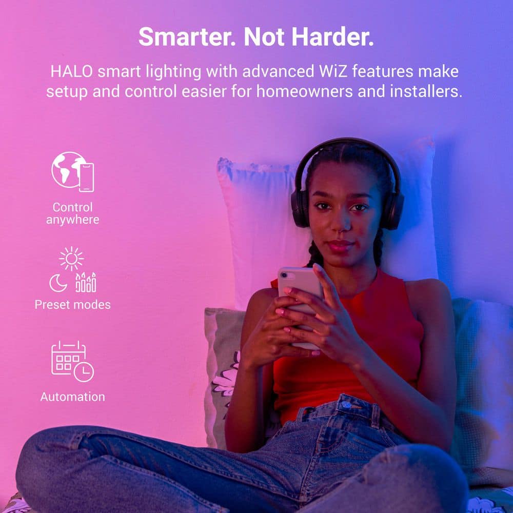 HALO Pure Smart White Wi-Fi Dimmer Switch for Traditional Non-Smart Lighting, Connected by WiZ Pro-Hardwired-SWW-DIM-WH (3)