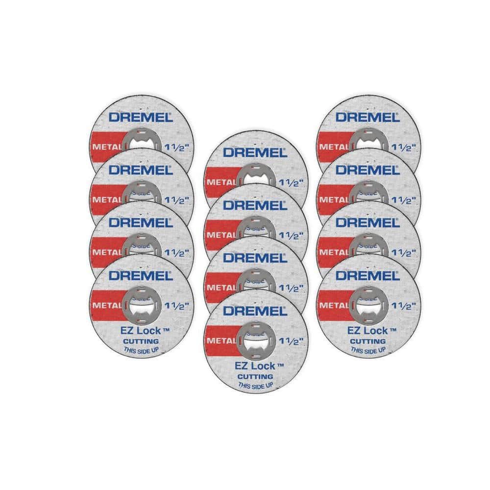 Dremel EZ Lock 1-1/2 in. Rotary Tool Metal Cut-Off Wheels for Metal (12-Pack)