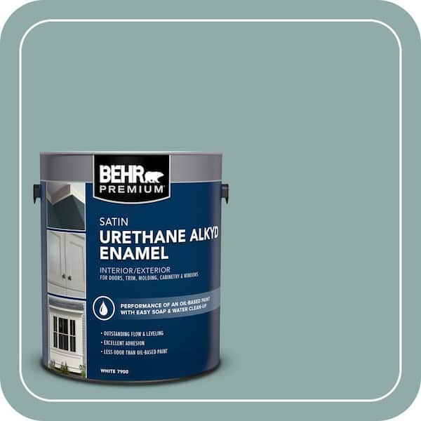 BEHR PREMIUM 1 gal. Home Decorators Collection #HDC-CL-25 Oceanus Urethane Alkyd Satin Enamel Interior/Exterior Paint (2)