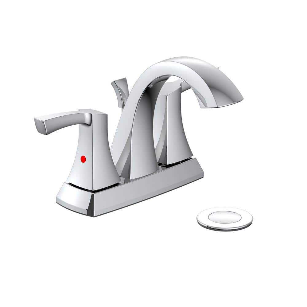 Glacier Bay Bryson 4 in. Centerset 2-Handle Bathroom Faucet in Chrome (1)