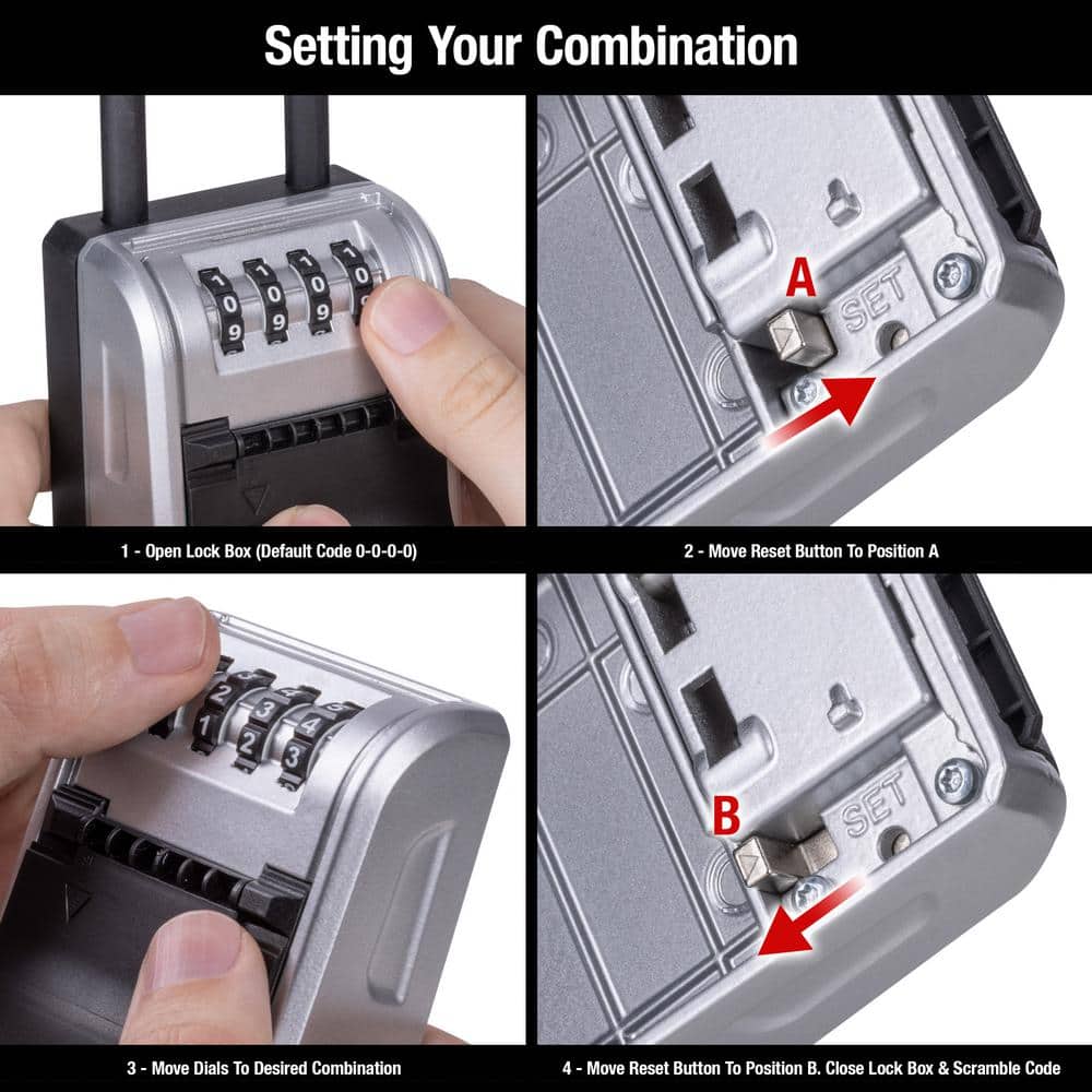 Master Lock Large Outdoor Lock Box with Combination Dial and Removable Shackle (4)