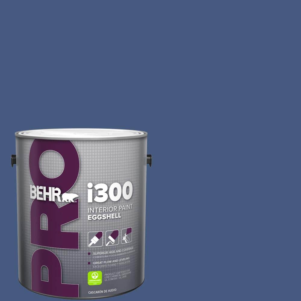 BEHR PRO 1 gal. #M540-7 Optimum Blue Eggshell Interior Paint