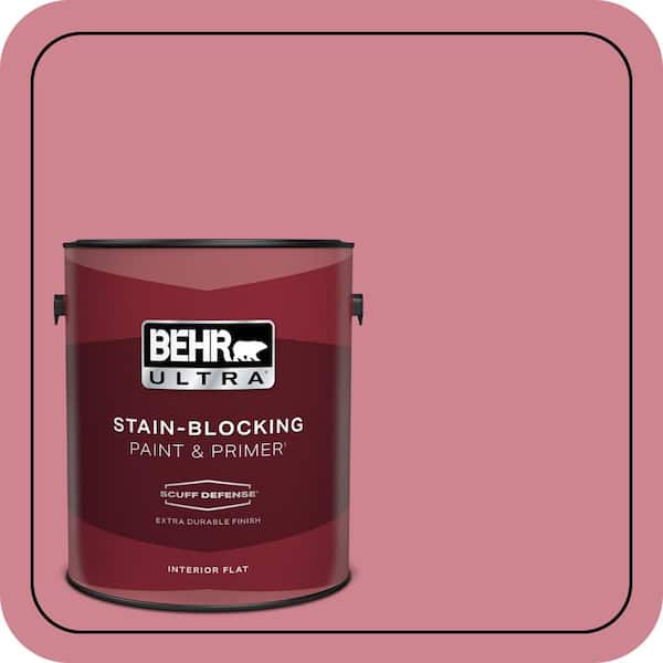 BEHR PREMIUM PLUS #130D-4 Rose Sachet Enamel Interior/Exterior Paint & Primer Color Sample (4)