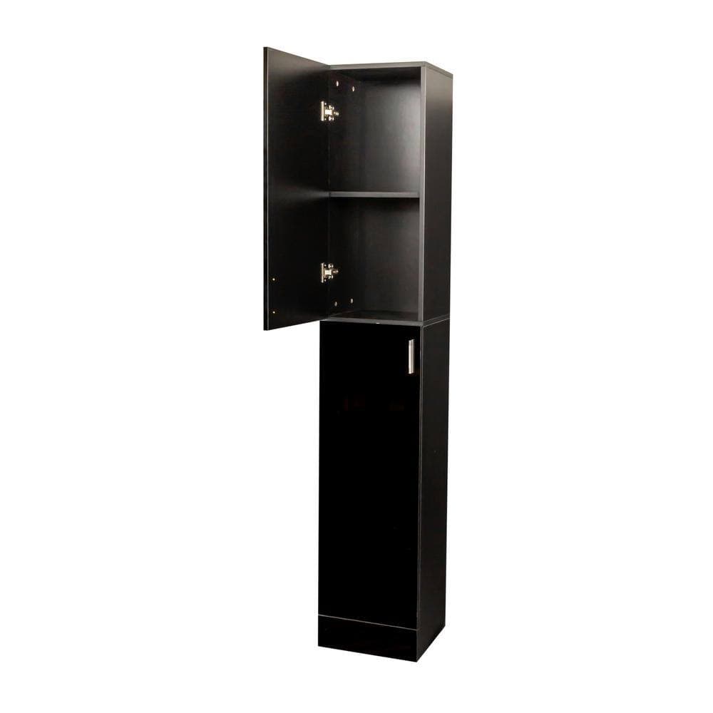 IDEAGLE 13.78 in. W 11.5 in. D 74.8 in. H Tall Freestanding Storage Linen Cabinet with Adjustable Shelves and 2-Doors (4)