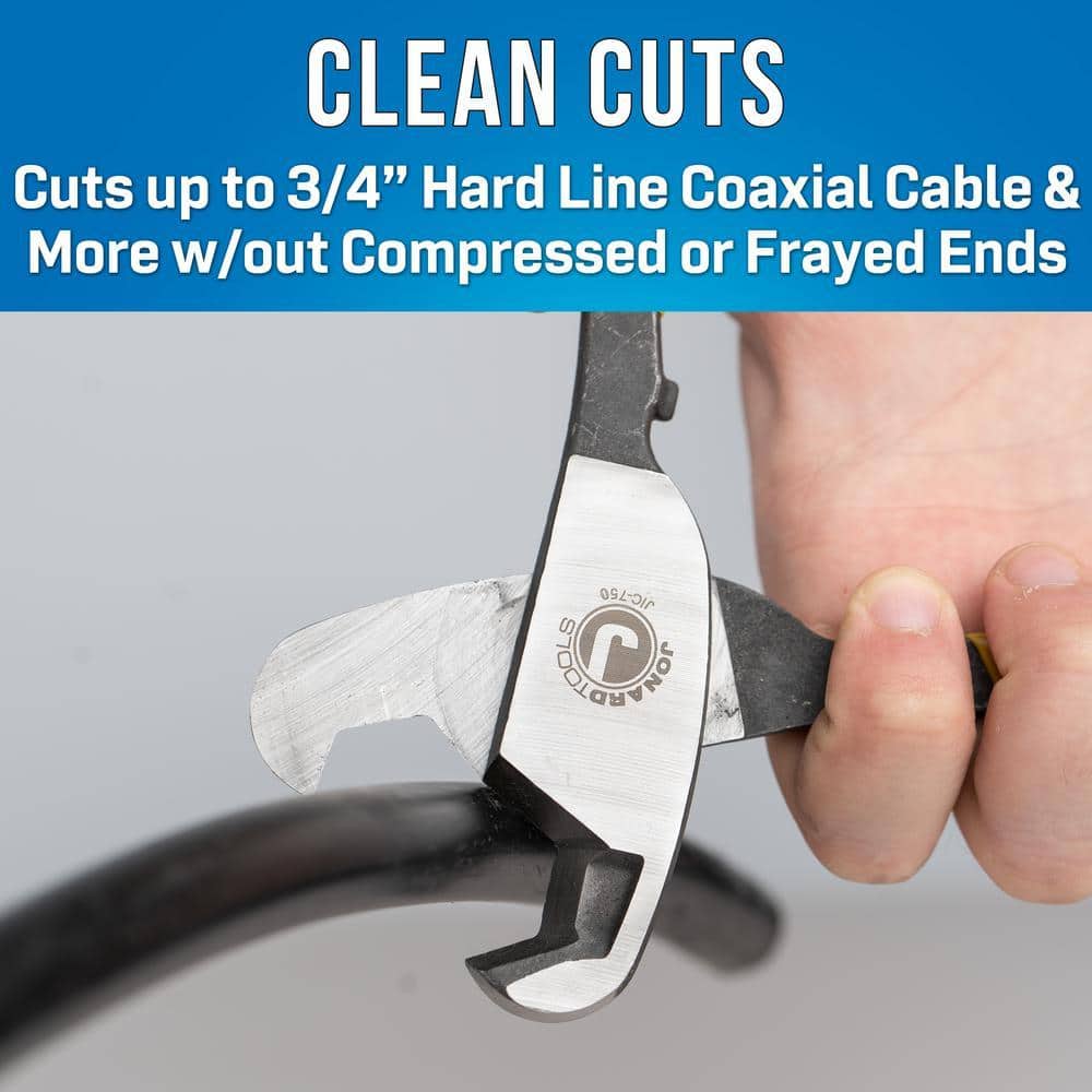 Jonard Hardline COAX and Fiber Cable Cutter, Up to 3/4 in. Dia (2)