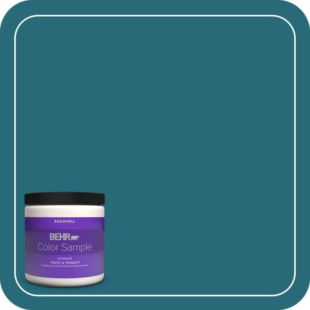 BEHR PREMIUM PLUS #M470-7 Blue Stream Flat & Primer (1)