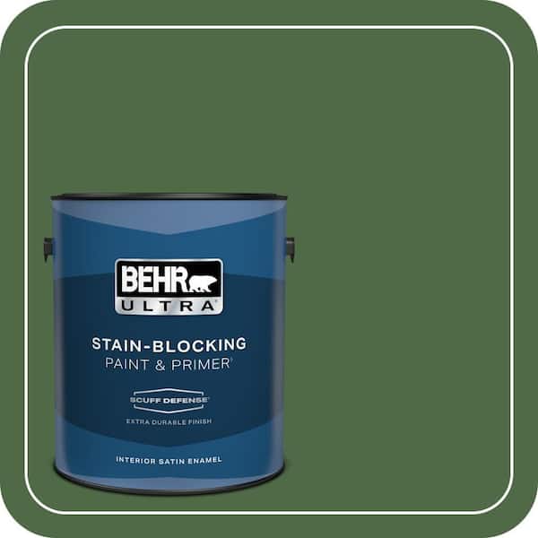 BEHR PREMIUM PLUS #M400-7 Garden Cucumber Enamel & Primer Color Sample (2)