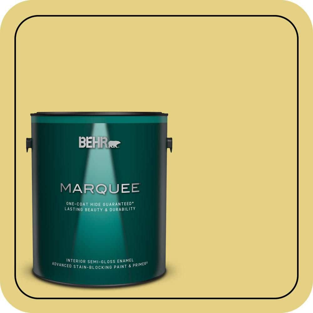 BEHR MARQUEE 1 gal. #P330-4 Starfruit Semi-Gloss Enamel Interior Paint & Primer