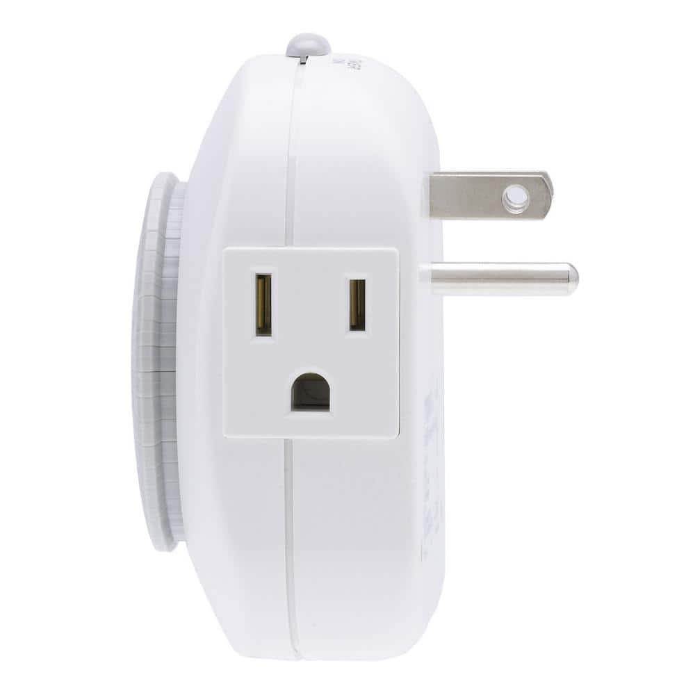 TORK 15 Amp 24-Hour Heavy Duty Mechanical Dial Timer with 2-Grounded Outlet for Lighting and Appliances (2)