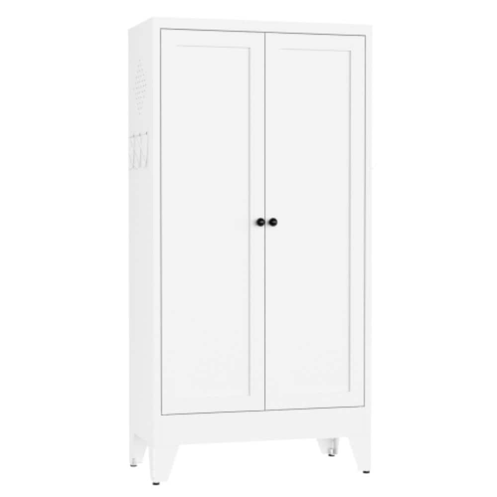 Unbranded 23.7 in. W x 11.9 in. D x 47.3 in. H Bathroom White Linen Cabinet (1)