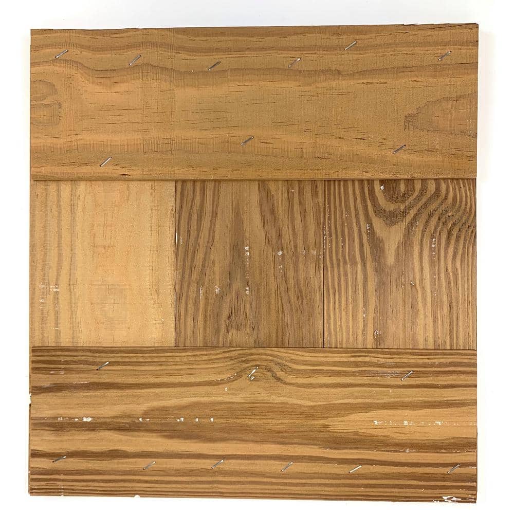 Easy Planking Thermo-Treated 1/2 in. x 16 in. x 16 in. Barn Wood Wall Decorative Panel / Picture Frame (4 Sq. Ft. per 2-Pack) (3)