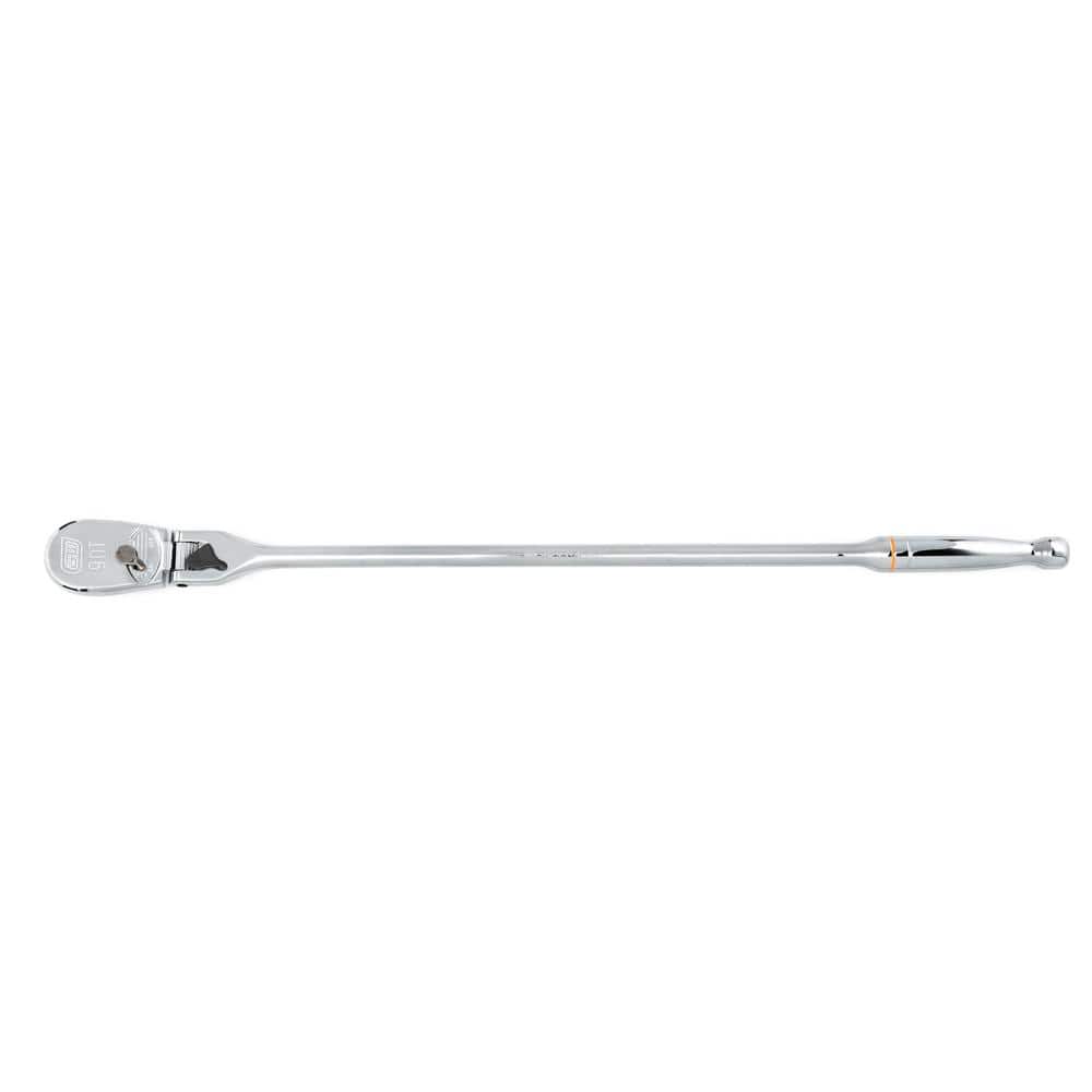GEARWRENCH 1/2 in. Drive 90-Tooth Locking Flex Head Teardrop Ratchet with 24 in. Handle