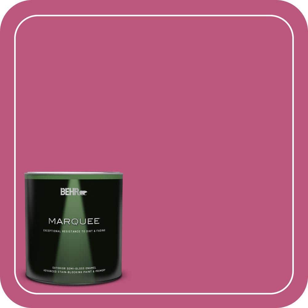 BEHR MARQUEE 1 qt. #S-G-100 Tutti Frutti Semi-Gloss Enamel Exterior Paint & Primer