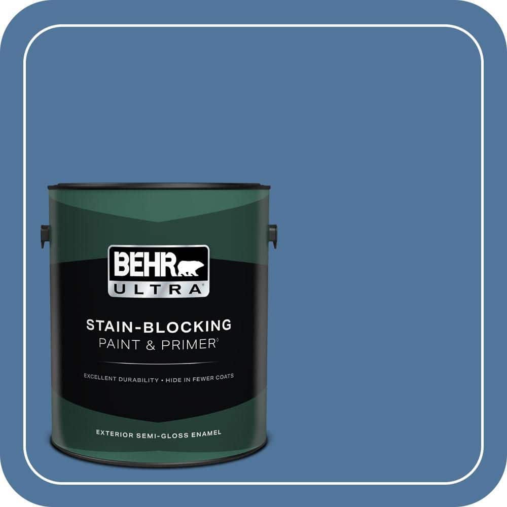 BEHR ULTRA 1 gal. #580D-6 Liberty Semi-Gloss Enamel Exterior Paint & Primer