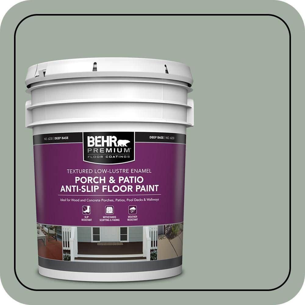 BEHR PREMIUM 5 gal. #PFC-42 Flintridge Textured Low-Lustre Enamel Interior/Exterior Porch and Patio Anti-Slip Floor Paint