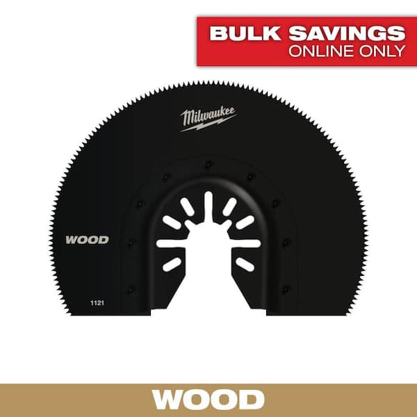 Milwaukee 3-1/2 in. High Carbon Steel Universal Fit Segmented Wood Cutting Multi-Tool Oscillating Blade (1-Pack) (2)