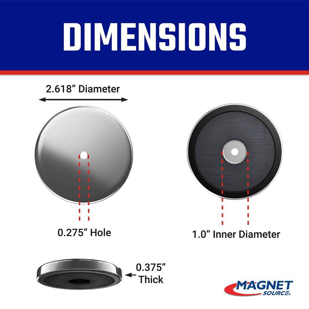 Master Magnet Heavy Duty Round Pull Magnets (3)